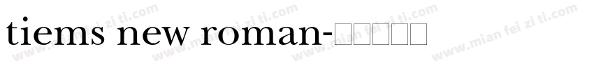 tiems new roman字体转换